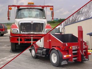 Front and back view of a truck